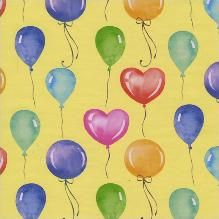 CARTA REGALO 100X140CM 10 FOGLI PALLONCINI RASO