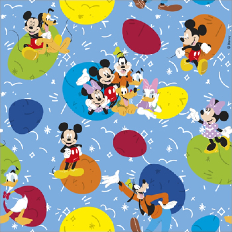 CARTA REGALO 70X100CM 10 FOGLI DIS.628D WALTDISNEY