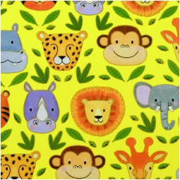 CARTA REGALO 70X100 10FG JUNGLE ANIMALS