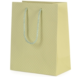 SHOPPER 18X10H23CM SOFT  TOUCH VERDE CHIARO
