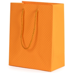 SHOPPER 18X10H23CM SOFT  TOUCH ARANCIONE