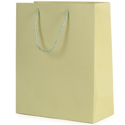 SHOPPER 26X12H32CM SOFT  TOUCH VERDE CHIARO