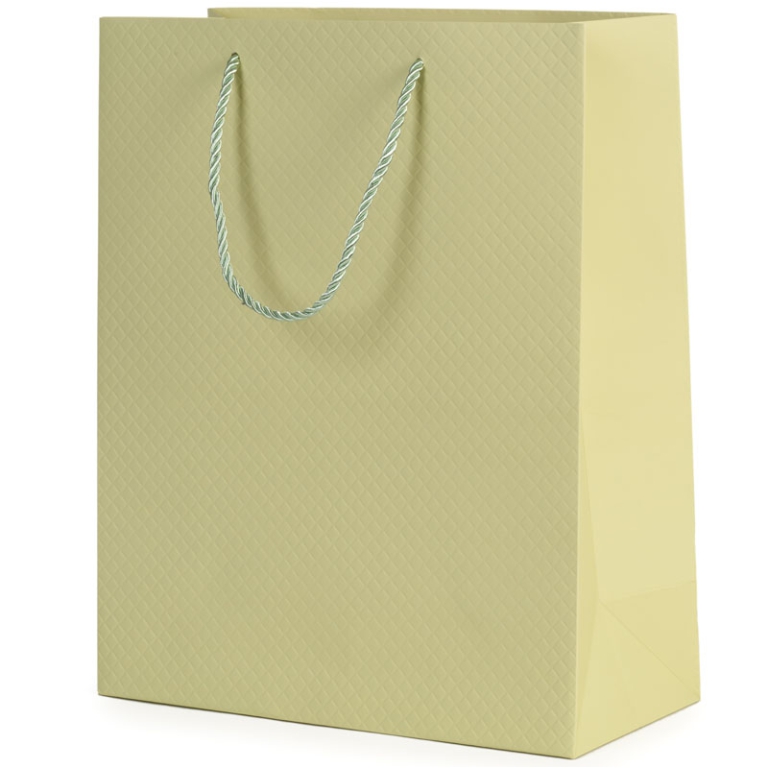 SHOPPER 26X12H32CM SOFT  TOUCH VERDE CHIARO
