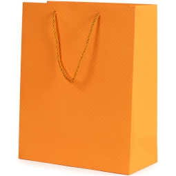 SHOPPER 26X12H32CM SOFT  TOUCH ARANCIONE