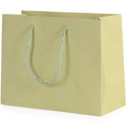 SHOPPER 23X10H18CM SOFT  TOUCH VERDE CHIARO