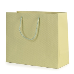 SHOPPER 31X12H26CM SOFT  TOUCH VERDE CHIARO