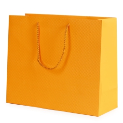 SHOPPER 31X12H26CM SOFT  TOUCH ARANCIONE