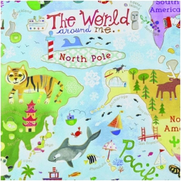CARTA REGALO 70X100 10FG WORLD MAP