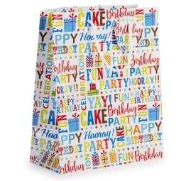 SHOPPER 26X12X32CM       SCRITTE PARTY