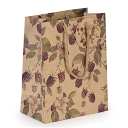 SHOPPER 18X10X23CM       LAMPONI STAMPA VINTAGE