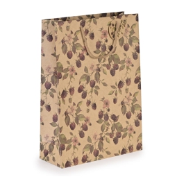 SHOPPER 33X12,7X45,7CM   LAMPONI STAMPA VINTAGE