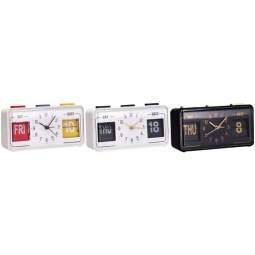 OROLOGIO SVEGLIA 17X5H9CM CALENDARIO COLORI ASSORTITI