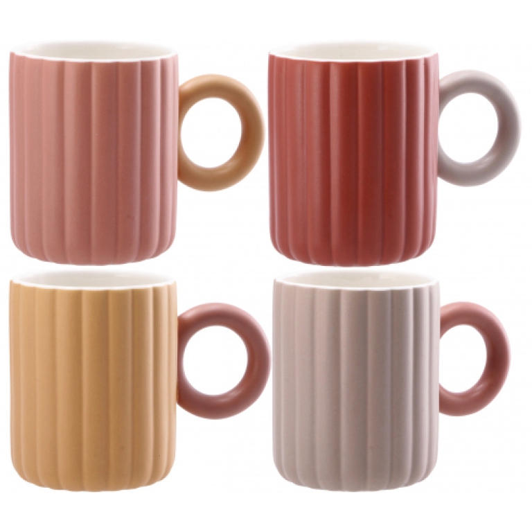 TAZZA MUG IN PORCELLANA  NEW BONE 375ML 4 COLORI