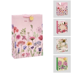 SHOPPER CARTA 33X10H46CM SOGGETTI FLOREALI LOVE