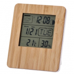 OROLOGIO SVEGLIA H12CM   LCD BAMBOO