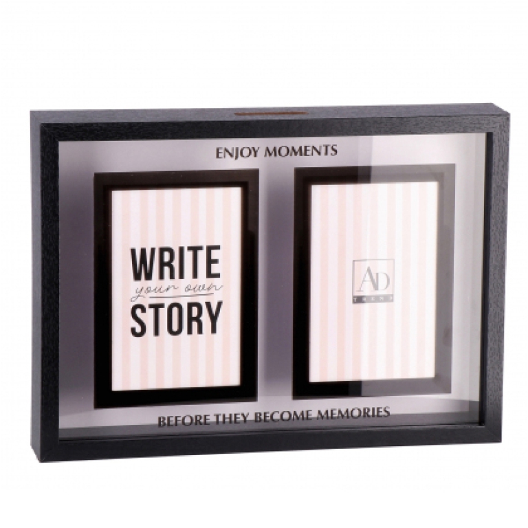 SALVADANAIO CON PORTAFOTO 33X5H24CM