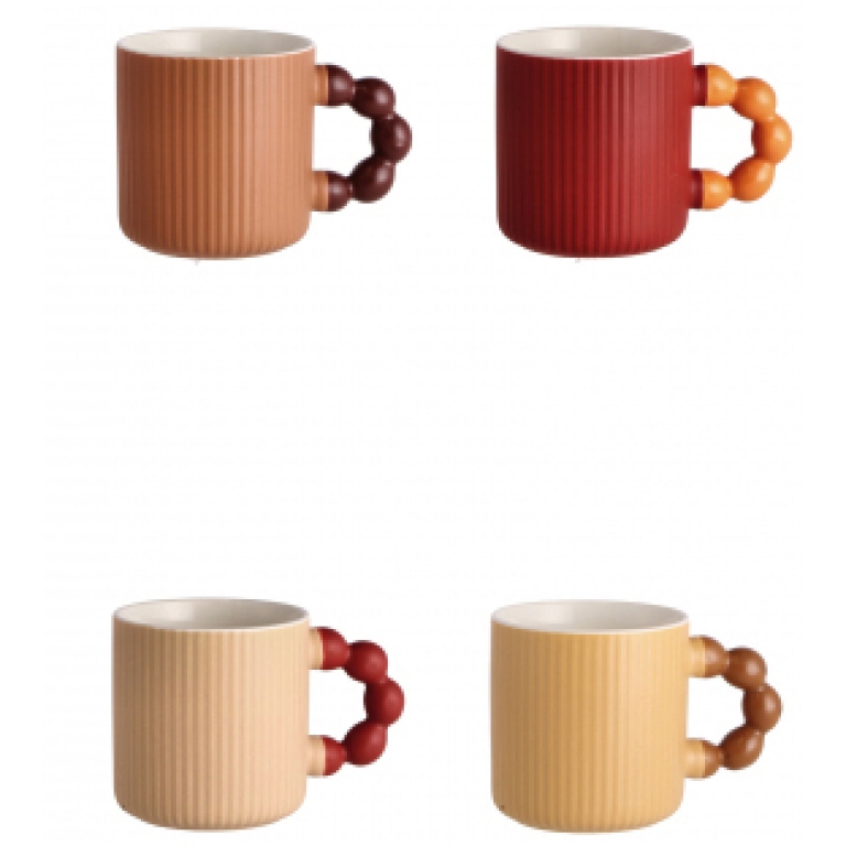 TAZZA IN PORCELLANA NEW  BONE 300ML 4 COLORI