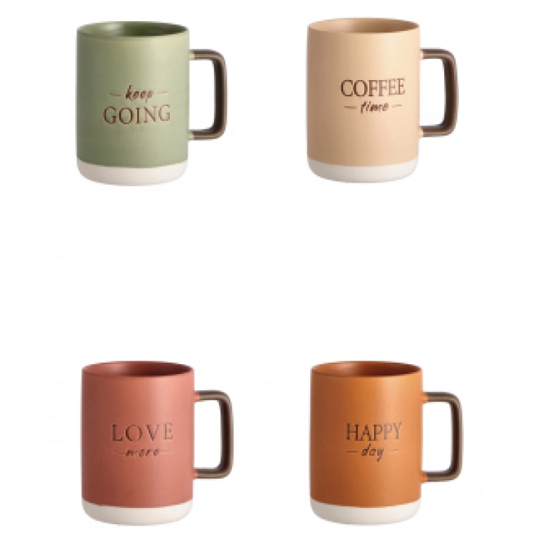TAZZA MUG IN PORCELLANA  NEW BONE 405ML 4 COLORI