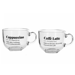 SET 2 TAZZE IN VETRO JASER 480ML 2 SOGGETTI