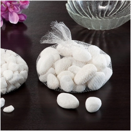 SASSI BIANCHI PER DECORAZIONE 1KG IN SACCHETTO