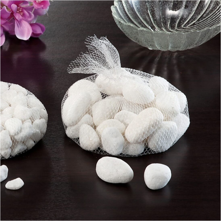 SASSI BIANCHI PER DECORAZIONE 1KG IN SACCHETTO