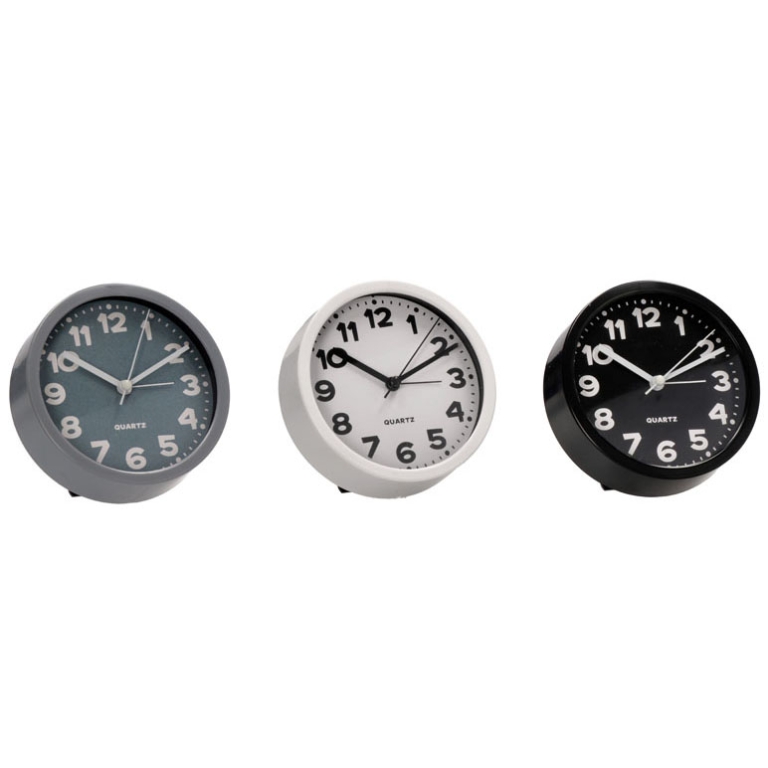 OROLOGIO SVEGLIA D11,5CM COLORI ASSORTITI 2