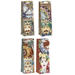 SHOPPER 12X7H15CM DECORO FACCE ASSORTITE