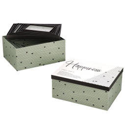 SCATOLA SET 10PZ DA H17 A H7CM FANT.HAPPINESS