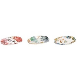 PIATTINO CERAMICA SEA 21X13,5CM COLORI ASSORTITI