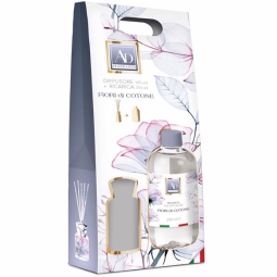 DIFFUSORE 125ML CON RICARICA 250ML FIOR DI COTONE