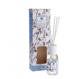 DIFFUSORE 125ML CON BASTONCINI FIORI DI COTONE