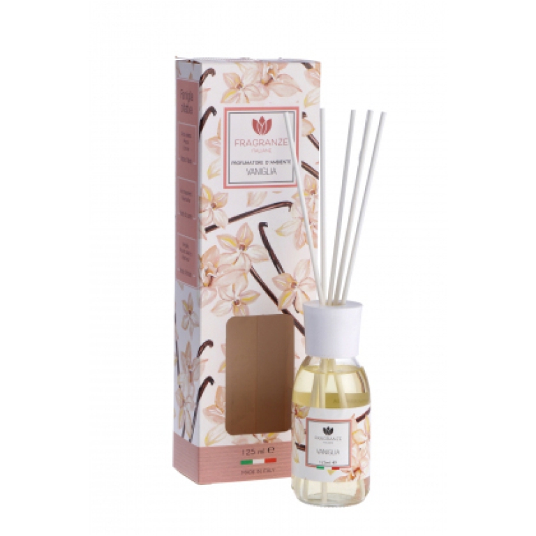 DIFFUSORE 125ML CON BASTONCINI VANIGLIA