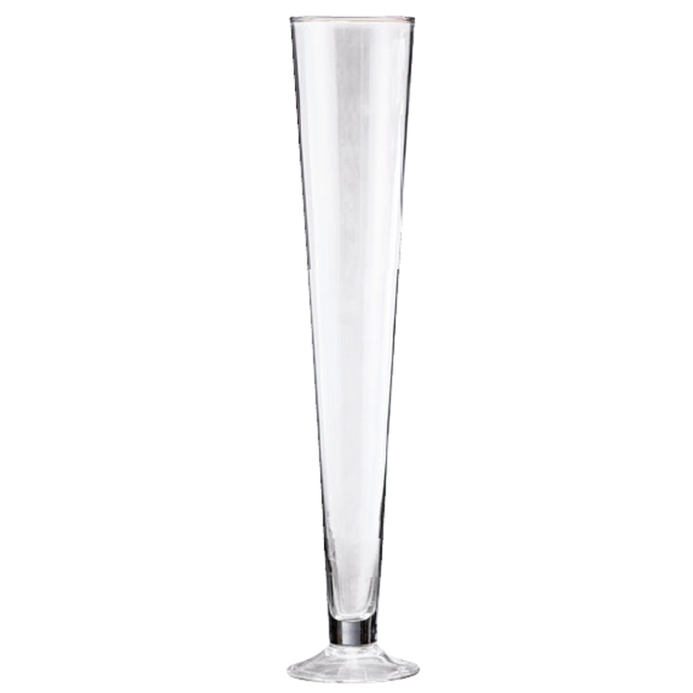 VASO A FLUTE VETRO TRASPARENTE D14H70CM