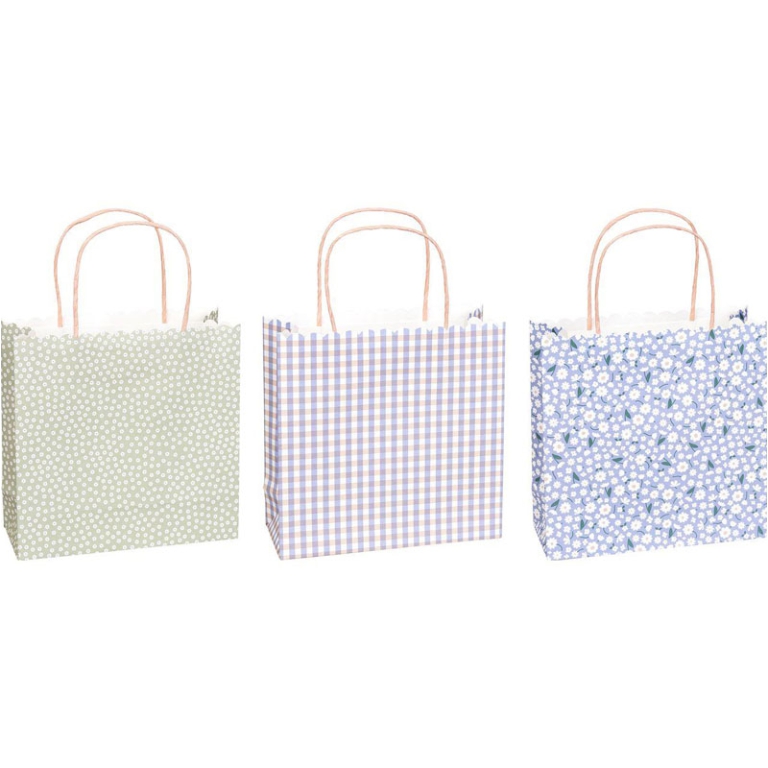 SHOPPER CARTA 20X8H20CM  3PZ FANTASIE ASSORTITE