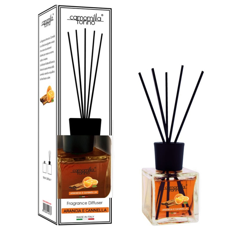 DIFFUSORE 200ML CUBO ARANCIA E CANNELLA