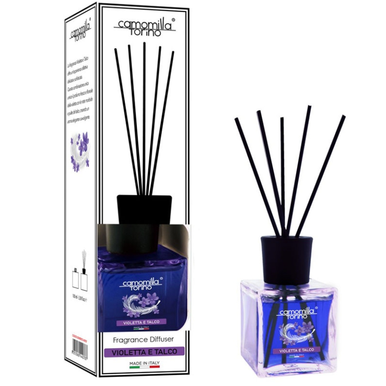 DIFFUSORE 200ML CUBO VIOLETTA E TALCO