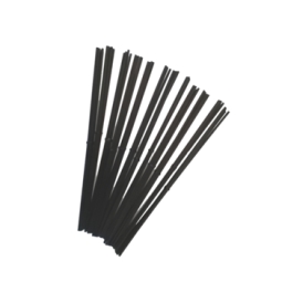 BASTONCINI NERI CONFEZIONE    DA 24CM IN COTONE 5PZ