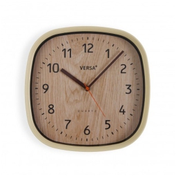 OROLOGIO QUADRATO LEGNO  CHIARO D31CM 31X4H31CM