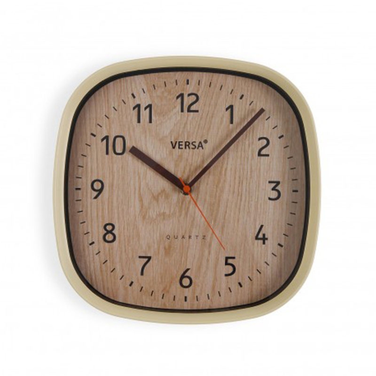 OROLOGIO QUADRATO LEGNO  CHIARO D31CM 31X4H31CM