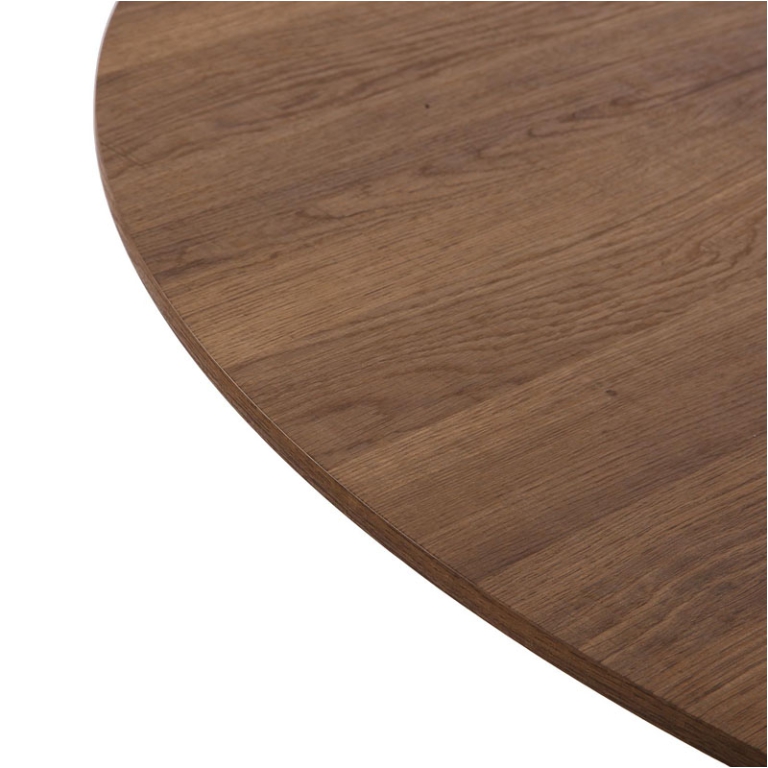 TAVOLO NATURALE 120 CM   BASE NERA 120X120H73CM 2