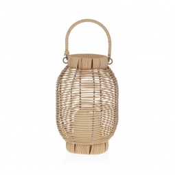 LANTERNA LED 27CM        NATURALE 18X18H27CM
