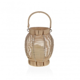 LANTERNA LED 21CM        NATURALE 17X17H21CM