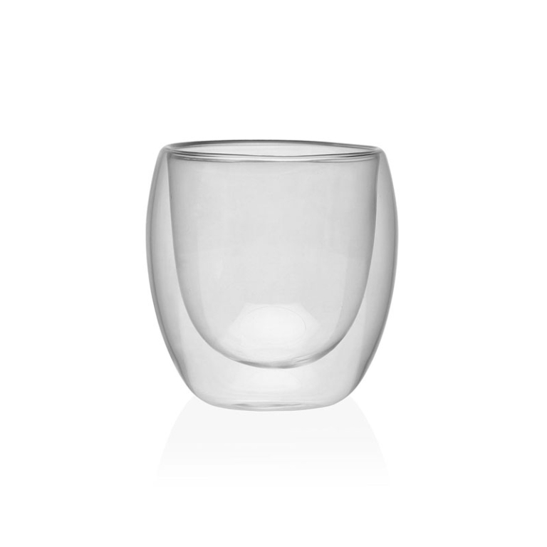 VASOETTO DOPPIA PARETE   CRISTAL 9X9H9CM 0,25L