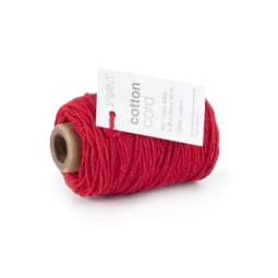 NASTRO CORDONCINO 2MMX50MT COTTON ROSSO