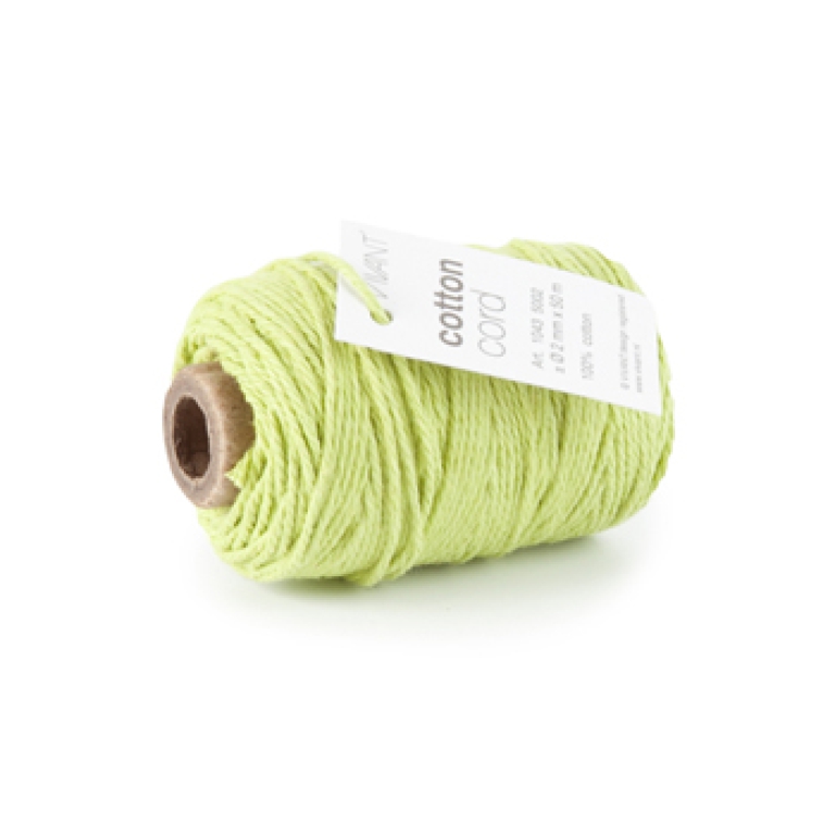 NASTRO CORDONCINO 2MMX50MT COTTON VERDE LIME