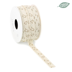NASTRO 15MMX20MT DECORO  PASQUALE BEIGE