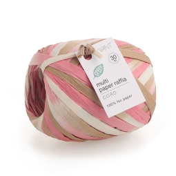 NASTRO RAFIA 30MMX5MT    ROSA MULTICOLOR