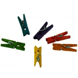 MOLLETTE 25X3MM 40PZ     LEGNO COLORATO