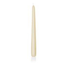 CANDELE CONICHE 12PZ     H25D2,5CM AVORIO