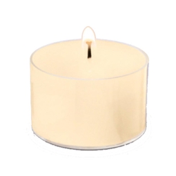 CANDELE T-LIGHT 50PZ D3,7H1,6CM BIANCHE TRASPARENTE